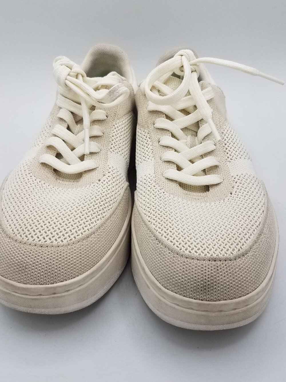 Rothy’s The Court Sneakers Womens 9 Sand Dune Khaki Ivory 261-003